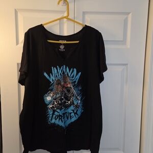 Torrid Black and Blue Wakanda Graphic Tee
